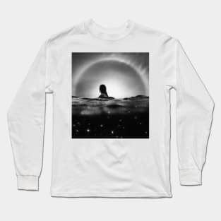 Starry Sea - A Digital Collage Art Long Sleeve T-Shirt